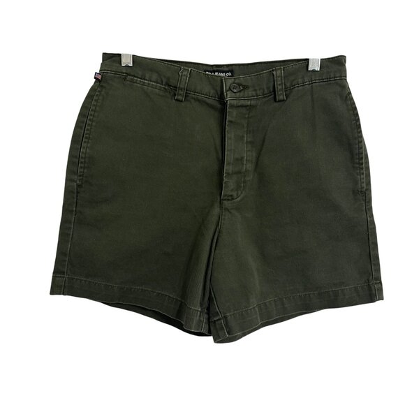 Ralph Lauren Pants - Vintage Polo Jeans Co. Ralph Lauren Green Cotton Womens SZ 8 Button Fly Shorts